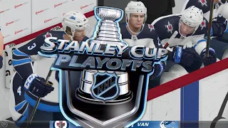 NHL 21 Playoff mode gameplay: Winnipeg Jets vs Vancouver Canucks - (Xbox One HD) [1080p60FPS]