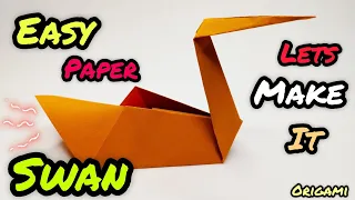 How to make easy paper swan !! origami swan !! easyorigami !! easy  craft !! @Diycraftscrafting