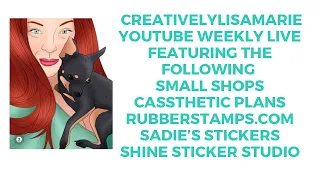 #youtubeweeklylives @casstheticplans @RubberStampscom @SadiesStickers @ShineStickerStudio