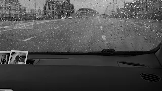 Relaxing Rainy Car Ride | Listen To This 8 Hour White Noise As Rain Drops Hit The Windshield