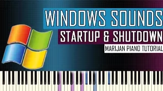 How To Play: Microsoft Windows - Startup Shutdown Sounds | Piano Tutorial
