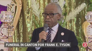 Rev. Al Sharpton gives eulogy: Funeral for Frank E. Tyson in Canton