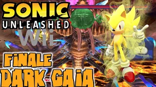 Sonic Unleashed Wii part 12 Finale Dark Gaia final boss (4K 60FPS)