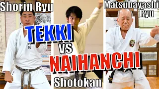 Tekki & Naihanchi Comparison! Shotokan vs Shorin vs Matsubayashi Karate｜Yusuke in Okinawa Spinoff #2