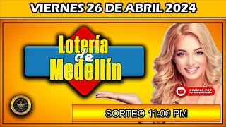 Resultado de LOTERIA DE MEDELLIN del VIERNES 26 de Abril 2024