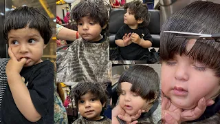 SMALL BABY HAIRCUT HOW TO DO? #babyhaircut #youtubevideo / little baby’s first haircut #kidshaircut