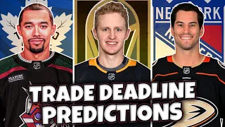 NHL TRADE DEADLINE PREDICTIONS - TOP 10 PLAYERS ON THE BOARD