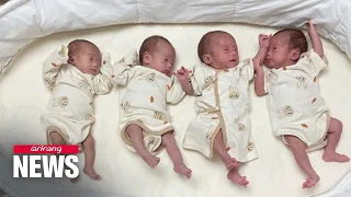 S. Korean mother gives birth to quadruplets; country suffers from low birth rate