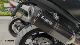 Yamaha TMax DX 2018 Malossi with Akrapovic Racing Line Carbon