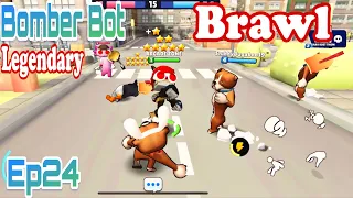 Bomber Bot Legendary Brawl Ep24 - Battle gang fun ragdoll beasts Cambodia Commentary
