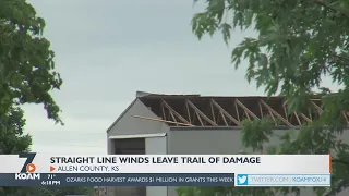 Severe wind currents cause damage in Allen County.