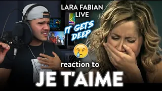 Lara Fabian Reaction Je T'aime LIVE (AMAZINGLY EMOTIONAL) | Dereck Reacts