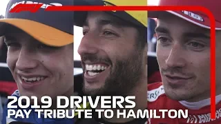 F1 Drivers Pay Tribute To Lewis Hamilton | 2019 United States Grand Prix