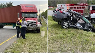 Two dead after tractor-trailer crash along Route 220 in Franklin County