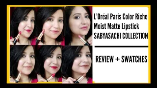 L'Orea Paris Color Riche Moist Matte Lipstick | Review+Swatches