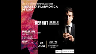 W. A. Mozart “Sinfonía Nº 40” en Sol menor, KV 550. Bernat Quetglas - OFL