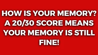 Are You Between 60 And 100 Years Old? Test If Your Memory Is Still Working Properly!