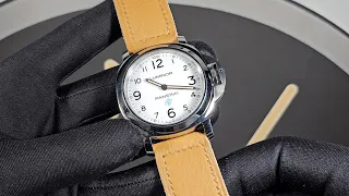 Panerai 44mm Strap "Expedition Tan" Handmade Soft Leather Strap with Sewn Buckle on Luminor PAM00775