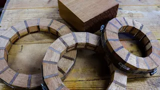 Woodturning with Mahogany and Walnut – Segmented Turning