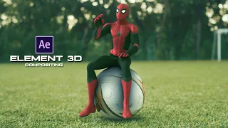 Amazing Spiderman Compositing with Element 3D: VFX Tutorial