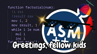 I made Assembly Cool Again, with ASM++