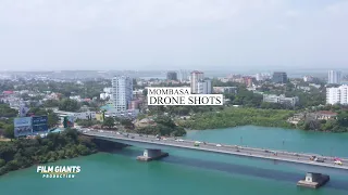 MOMBASA - KENYA - Aerials 4K Drone Shots (Nyali Bridge, CBD and Old Town)