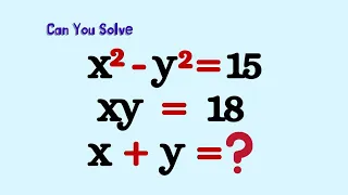 A Nice Algebra Problem || A nice Olympiad question   || Math problem solving