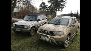 Dacia Duster vs Mitsubishi Pajero mud and offroad