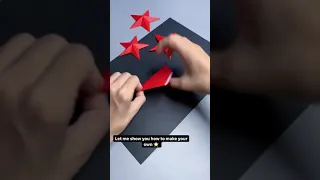 STAR ORIGAMI WITH PAPER #CRAFT ORIGAMI IN 10 SECONDS 🎯🔥, #shorts