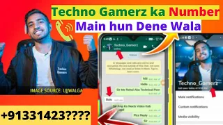 Techno Gamerz Phone Number |Techno gamerz Whatsapp Number |Ujwal Chaurasia real mobile number