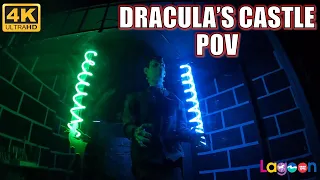 Dracula's Castle POV (4K 60FPS), Lagoon Bill Tracy Dark Ride | Non-Copyright