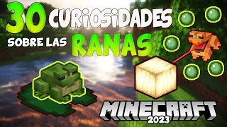 Todo Sobre LAS RANAS MINECRAFT( Como DOMESTICARLAS, REPRODUCIRLAS, ETC) / 30 CURIOSIDADES