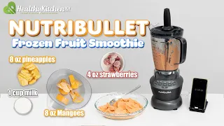 Delicious Frozen Fruit Smoothies with Nutribullet ZNBF30500Z Blender Combo 1200W #healthykitchen101