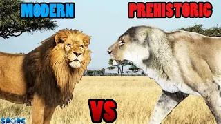 Modern vs Prehistoric Animals 2 | SPORE
