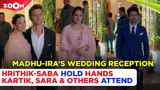 Hrithik Roshan-Saba Azad HOLD hands; Kartik Aaryan, Sara Ali Khan, Aamir at Madhu-Ira's reception