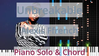 🎹Unbreakable, Solo & Chord, Alexis Ffrench, Synthesia Piano