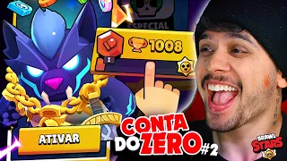 CHEGUEI a 1000 TROFÉUS 🏆 e GANHEI 10 brawlers no PASSE! 😎(COMEÇANDO no BS #2)