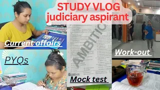 A day in the life of a Judiciary aspirant**Exam time routine || @judiciaryvibes