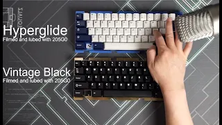 Cherry Mx Hyperglide vs Vintage Black sound comparison