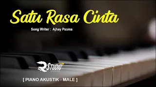 SATU RASA CINTA - KARAOKE MALE VERSI PIANO