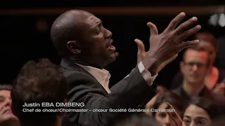 Justin Dimbeng Coulisses & Chant Yahwe Kola Philharmonie de Paris 2016 SG