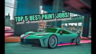 TOP 5 AWESOME PAINT JOBS FOR THE NEW BENEFACTOR KREIGER ( NEW BATMOBILE ) | GTA 5 ONLINE