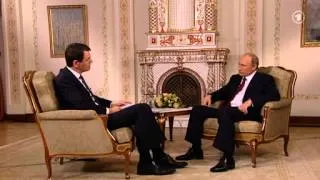 Jörg Schönenborn (WDR) im Gespräch mit Wladimir Putin