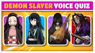 DEMON SLAYER VOICE QUIZ | Guess the Demon Slayer Characters by Voice!(20 CHARACTERS + BONUS)