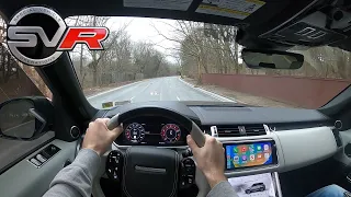 Range Rover Sport SVR POV with Straight piped exhaust Loud!