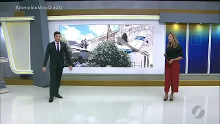 JMD - Retirada do avião que caiu em Goiânia
