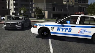 [GTA 5 chase] POLICE vs Mercedes Benz CLS AMG
