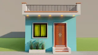 Small village house,1 Room house plan,1 Bedroom makan ka naksha,3D house plan,3D ghar ka naksha