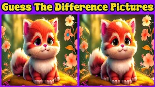 Animal puzzle 🐱 Find the difference 🧐 spot the difference hard 🤓 find the difference picture #79