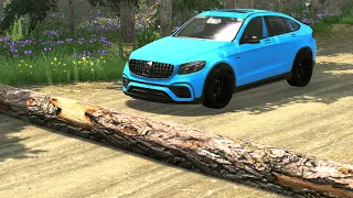 Cars vs Fallen Tree #4 – BeamNG.Drive